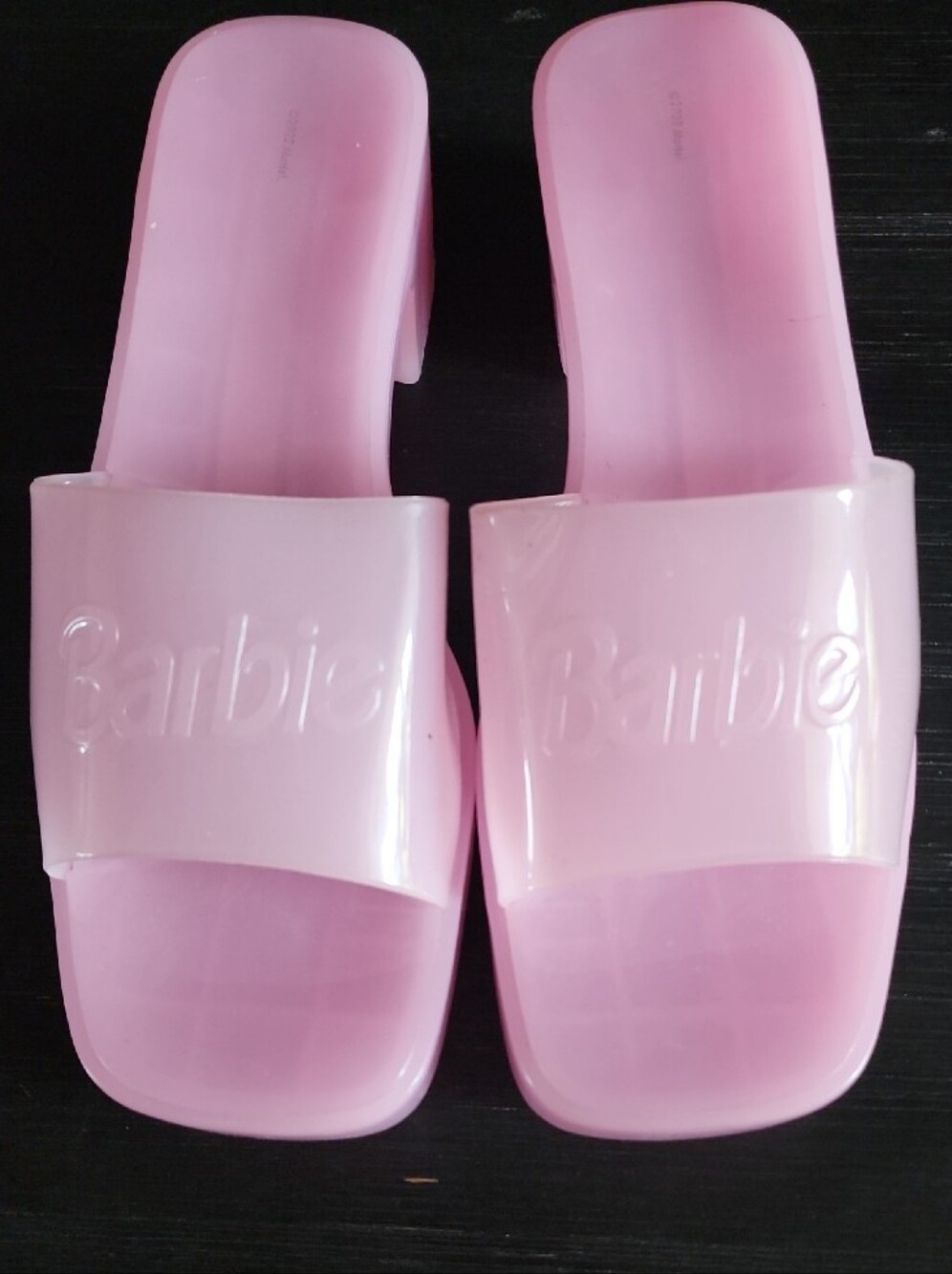 Barbie Pink Slide Sandals for Women